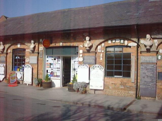 Post Office wall in Great Bedwyn Post Office