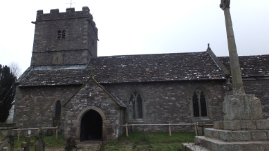 Llanwearth Church and Preaching Cross Church