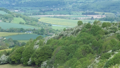 View of the River Wye from Merbach Hill View